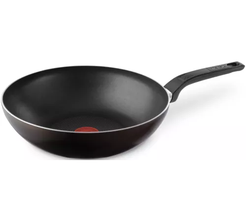 Сковорода ВОК (WOK) Tefal Easy Plus 4237628 круглая 28см ручка несъемная (без крышки) черный (9100054099)