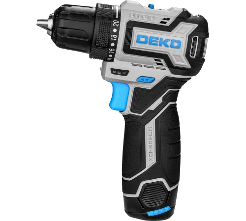 Дрель-шуруповерт Deko Loner 12V PRO аккум. патрон:быстрозажимной (кейс в комплекте) (085-1011) Дрель-шуруповерт Deko Loner 12V PRO аккум. патрон:быстрозажимной (кейс в комплекте) (085-1011)