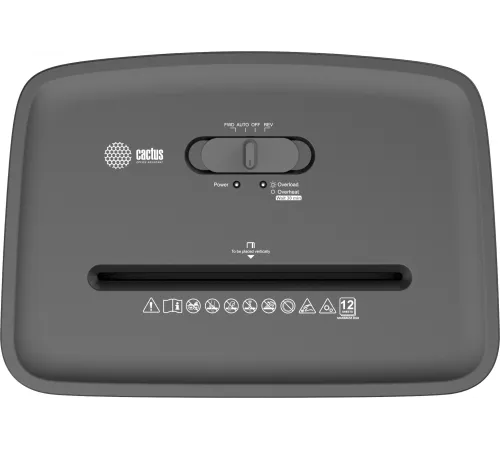 Шредер Cactus CS-SH-E5 (секр.P-4) фрагменты 12лист. 20лтр. скрепки скобы пл.карты