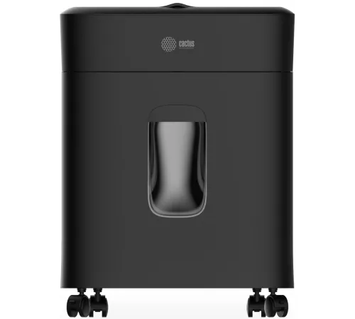 Шредер Cactus CS-SH-D4 с автоподачей (секр.P-5) фрагменты 60лист. 15лтр. скрепки скобы пл.карты