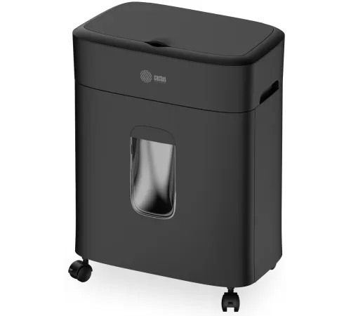 Шредер Cactus CS-SH-D4 с автоподачей (секр.P-5) фрагменты 60лист. 15лтр. скрепки скобы пл.карты