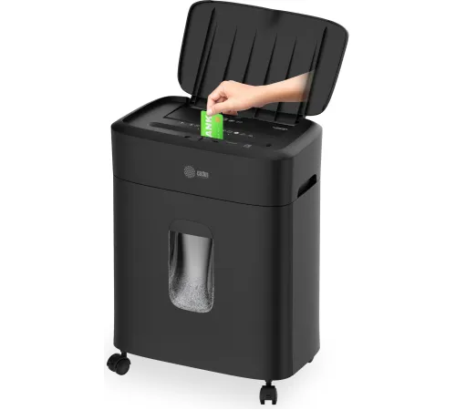 Шредер Cactus CS-SH-D4 с автоподачей (секр.P-5) фрагменты 60лист. 15лтр. скрепки скобы пл.карты