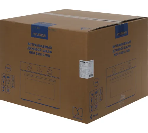 Духовой шкаф Электрический Hyundai HEO 64512 WG стекло белое