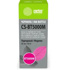 Чернила Cactus CS-BT5000M BT5000M пурпурный 48мл для Brother HL-T4000DW, DCP-T510W, DCP-T710W, MFC-T810W, MFC-T910DW, MFC-T4500DW, DCP-T420W, DCP-T520W, DCP-T720DW, DCP-T820DW, MFC-T920DW