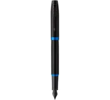 Ручка перьев. Parker IM Vibrant Rings F315 (2172858) Marine Blue PVD F сталь нержавеющая подар.кор.