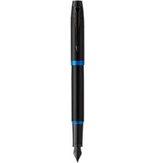 Ручка перьев. Parker IM Vibrant Rings F315 (2172858) Marine Blue PVD F сталь нержавеющая подар.кор.