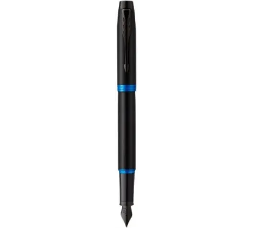 Ручка перьев. Parker IM Vibrant Rings F315 (2172858) Marine Blue PVD F сталь нержавеющая подар.кор.