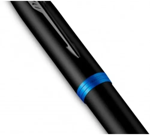 Ручка перьев. Parker IM Vibrant Rings F315 (2172858) Marine Blue PVD F сталь нержавеющая подар.кор.