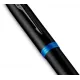 Ручка перьев. Parker IM Vibrant Rings F315 (2172858) Marine Blue PVD F сталь нержавеющая подар.кор.