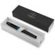 Ручка перьев. Parker IM Vibrant Rings F315 (2172858) Marine Blue PVD F сталь нержавеющая подар.кор.