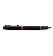 Ручка перьев. Parker IM Vibrant Rings F315 (2172943) Flame Orange PVD F сталь нержавеющая подар.кор.