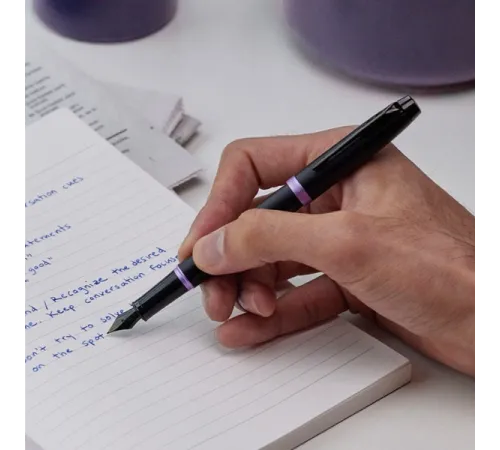 Ручка перьев. Parker IM Vibrant Rings F315 (2172948) Amethyst Purple PVD сталь нержавеющая F подар.кор. Ручка перьев. Parker IM Vibrant Rings F315 (2172948) Amethyst Purple PVD сталь нержавеющая F подар.кор.