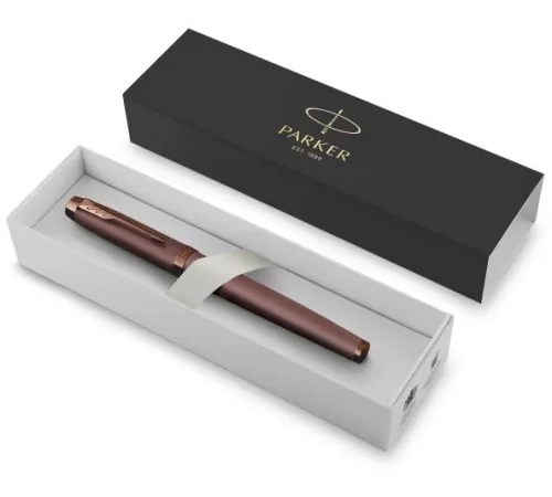 Ручка перьев. Parker IM Monochrome F328 (2190511) Burgundy PVD F сталь нержавеющая подар.кор.