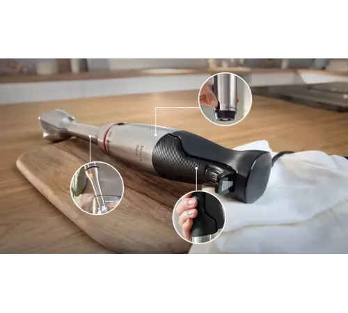 Блендер погружной Bosch MSM6M871 1200Вт черный