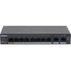 DAHUA DH-CS4010-8ET-60 8-портовый PoE коммутатор с функцией облачного управления L2, 8xRJ45 100Mb PoE, 2xRJ45 1Gb (uplink), суммарно 60Вт, коммутация 4.8 Гб, MAC-таблица 8К, металл