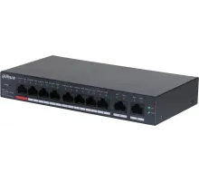 Коммутатор Dahua DH-CS4010-8ET-110 2xКомбо(1000BASE-T/SFP) управляемый