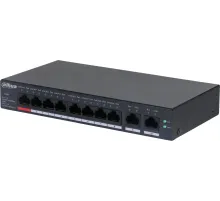 Коммутатор Dahua DH-CS4010-8GT-110 2xКомбо(1000BASE-T/SFP) управляемый
