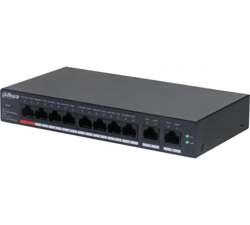 Коммутатор Dahua DH-CS4010-8GT-110 2xКомбо(1000BASE-T/SFP) управляемый