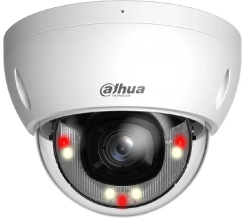 DAHUA DH-IPC-HDBW2449EP-S-IL-0360B Уличная купольная IP-видеокамера Smart Dual Light с ИИ 4Мп, 1/2.9” CMOS, объектив 3.6мм, видеоаналитика, ИК до 30м, LED до 30м, IP67, корпус: металл