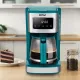 Кофеварка капельная Kitfort КТ-7251 1000Вт бирюзовый/нержавеющая сталь