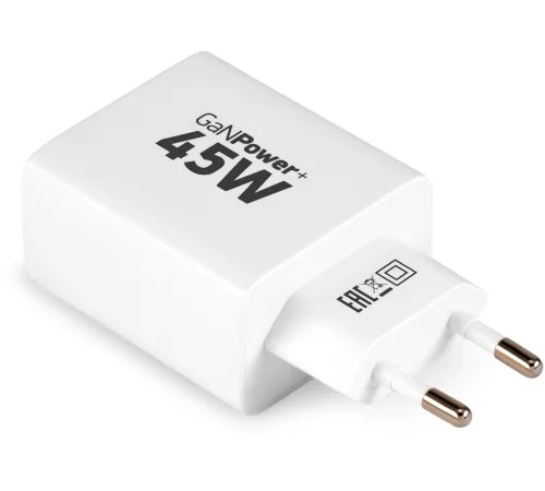 Сетевое зар./устр. Digma Pro DPW4A 45W 3A (PD+QC) USB-C/USB-A универсальное белый (DPW4A5GX11WH) Сетевое зар./устр. Digma Pro DPW4A 45W 3A (PD+QC) USB-C/USB-A универсальное белый (DPW4A5GX11WH)
