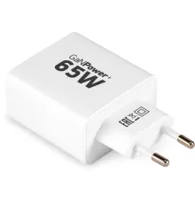 Сетевое зар./устр. Digma Pro DPW6B 65W 3.25A (PD+QC) 2хUSB-C/USB-A универсальное белый (DPW6B5GX12WH)