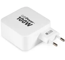 Сетевое зар./устр. Digma Pro DPW10B 100W 5A (PD+QC) 2хUSB-C/USB-A универсальное белый (DPW1B0G012WH)