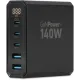 Настольное зар./устр. Digma Pro DPW10A 140W 5A (PD+QC) 3хUSB-C/2xUSB-A универсальное черный (DPW1A4G024BK)
