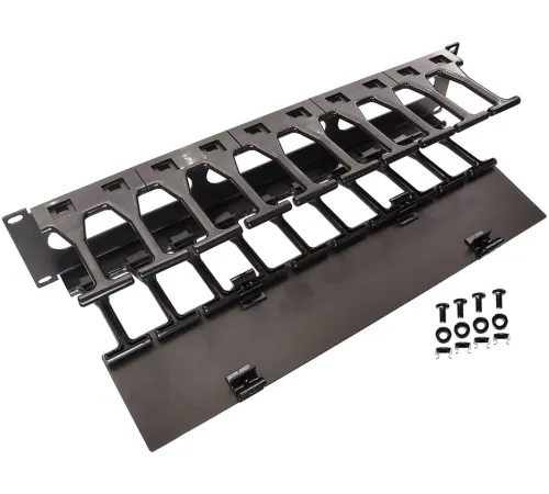 Кабельный органайзер Lanmaster LAN-ORG-PF/S-1U пальцы 1U шир.:19" глуб.:106мм