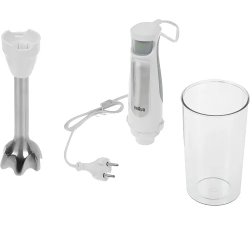 Блендер погружной Braun MultiQuick 7 MQ7000 WH 1000Вт белый/серебристый