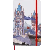 Блокнот Moleskine LIMITED EDITION I AM LONDON LEQP060IAMLO Large 130х210мм 240стр. слоновая кость страницы линейка твердая обложка подар.кор. белый