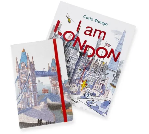 Блокнот Moleskine LIMITED EDITION I AM LONDON LEQP060IAMLO Large 130х210мм 240стр. слоновая кость страницы линейка твердая обложка подар.кор. белый Блокнот Moleskine LIMITED EDITION I AM LONDON LEQP060IAMLO Large 130х210мм 240стр. слоновая кость страницы линейка твердая обложка подар.кор. белый