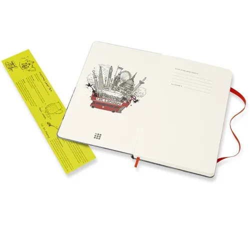 Блокнот Moleskine LIMITED EDITION I AM LONDON LEQP060IAMLO Large 130х210мм 240стр. слоновая кость страницы линейка твердая обложка подар.кор. белый Блокнот Moleskine LIMITED EDITION I AM LONDON LEQP060IAMLO Large 130х210мм 240стр. слоновая кость страницы линейка твердая обложка подар.кор. белый