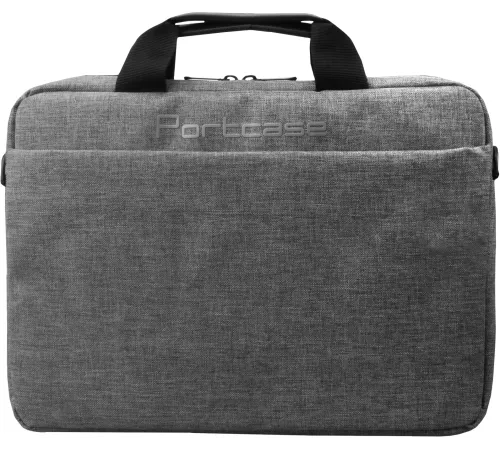 Сумка для ноутбука 14" Portcase KCB-1614 серый нейлон/полиэстер (KCB-1614 GREY) (упак.:25шт)
