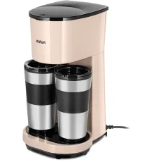Кофеварка капельная Kitfort КТ-7303 800Вт бежевый/черный