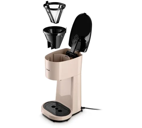 Кофеварка капельная Kitfort КТ-7303 800Вт бежевый/черный Кофеварка капельная Kitfort КТ-7303 800Вт бежевый/черный