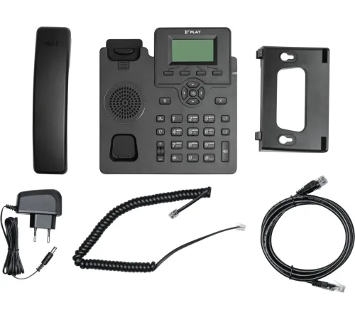 Телефон IP Флат Flat-Phone-C10 черный