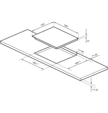 Индукционная варочная поверхность Lex EVI 640 R2 BL черный