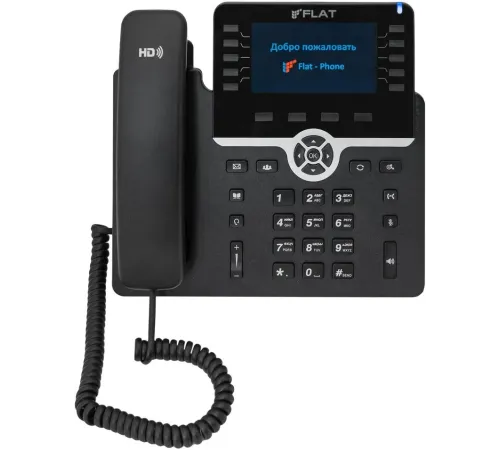 Телефон IP Флат Flat-Phone-B10 черный Телефон IP Флат Flat-Phone-B10 черный