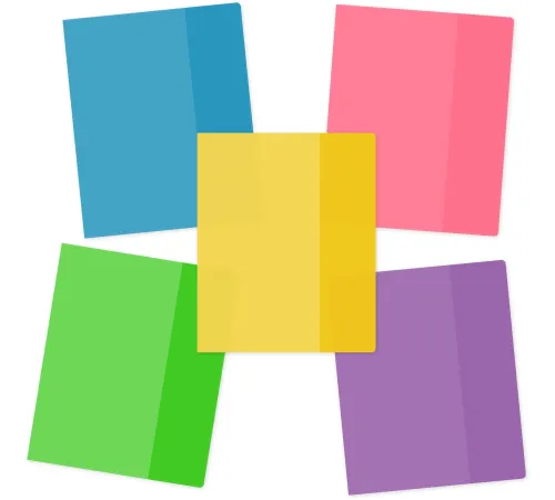 Обложка Silwerhof 2026956 Цветные для тетради (набор 10шт) ПВХ 130мкм матовая прозр. 210x350мм