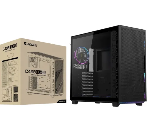 Корпус Gigabyte GB-AC400G черный без БП ATX 2xUSB3.0 1xUSB3.1 audio bott PSU