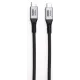 Кабель Premier 100W/4K 60HZ/20GBS USB Type-C (m)-USB Type-C (m) 1м черный