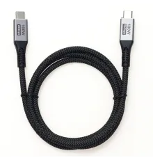 Кабель Premier 100W/4K 60HZ/20GBS USB Type-C (m)-USB Type-C (m) 1м черный