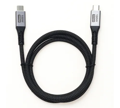 Кабель Premier 100W/4K 60HZ/20GBS USB Type-C (m)-USB Type-C (m) 1м черный Кабель Premier 100W/4K 60HZ/20GBS USB Type-C (m)-USB Type-C (m) 1м черный
