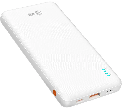 Мобильный аккумулятор Cactus CS-PBFSBA-10000 10000mAh 4.5A USB-A/2xUSB-C белый