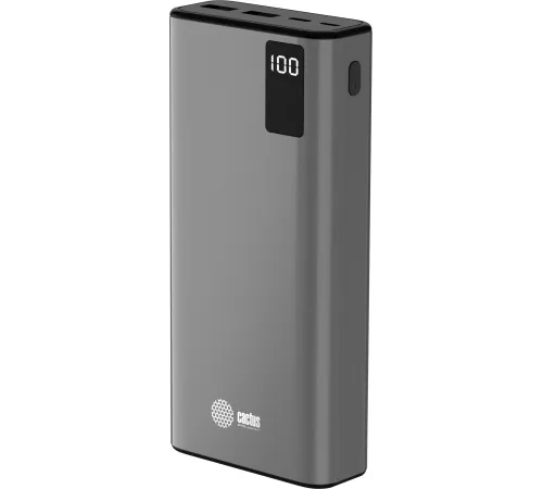 Мобильный аккумулятор Cactus CS-PBFSFA-20000 20000mAh 4.5A 2xUSB-A/USB-C серый