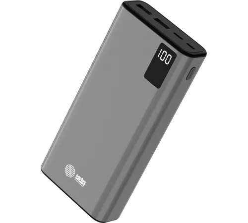 Мобильный аккумулятор Cactus CS-PBFSFA-20000 20000mAh 4.5A 2xUSB-A/USB-C серый