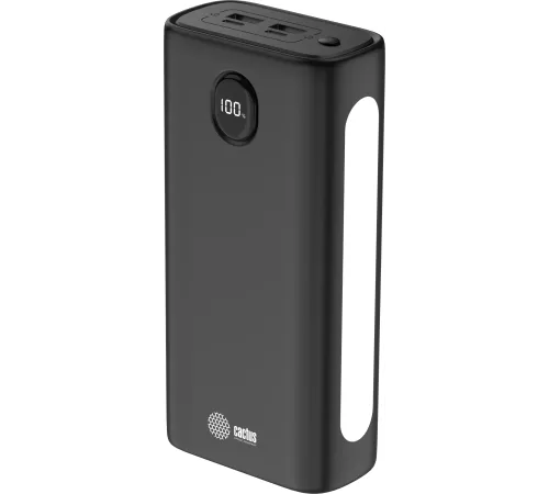 Мобильный аккумулятор Cactus CS-PBFSJA-30000 30000mAh 4.5A 2xUSB-A/USB-C черный
