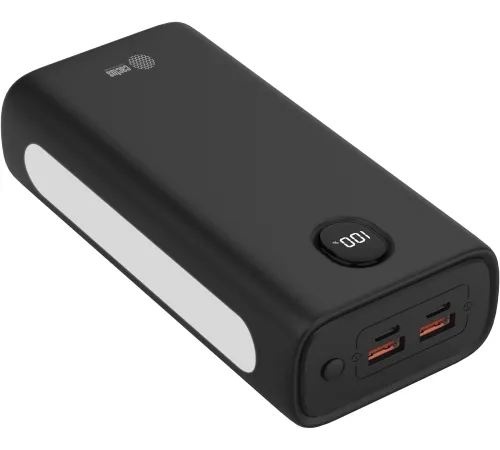 Мобильный аккумулятор Cactus CS-PBFSJA-30000 30000mAh 4.5A 2xUSB-A/USB-C черный