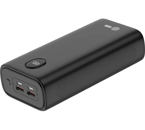 Мобильный аккумулятор Cactus CS-PBFSJA-30000 30000mAh 4.5A 2xUSB-A/USB-C черный